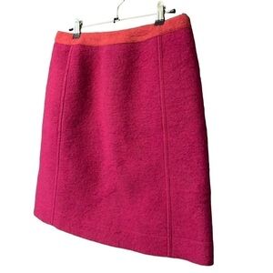 Paolo Frani Fuchsia Wool Mini Skirt